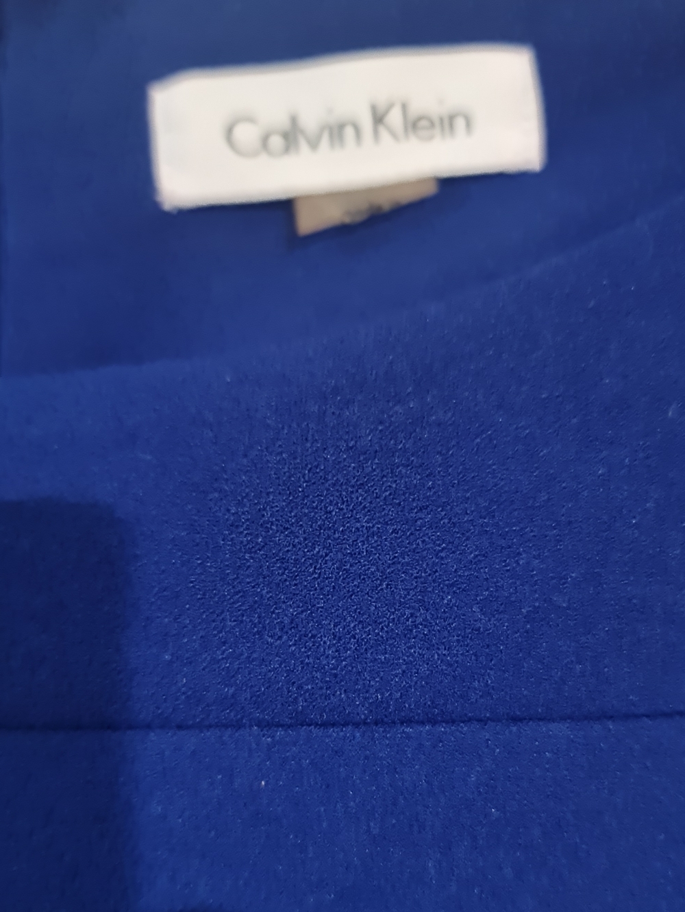 Calvin Klein Cobalt Blue Sleeveless Sheath Dress Sz. 10 - Picture 3 of 4